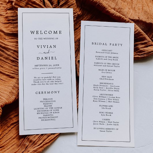 Minimalistisch programma voor Typografie Wedding