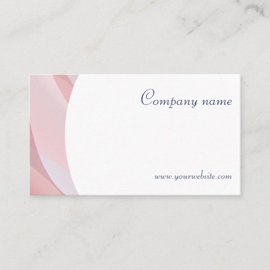 Minimalistisch QR code licht perzik Visitekaartje (Voorkant)