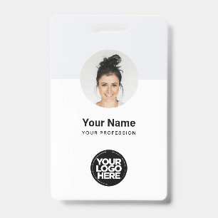Minimalistisch QR van de Moderne Kaart van de Werk Badge