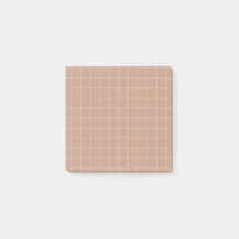 Minimalistisch raster Post-it® notes in aardetinte