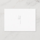 Minimalistisch register van Elegant Script Wedding Informatiekaartje (Achterkant)