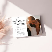 Minimalistisch repetitie diner de avond ervoor kaart