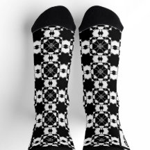 Minimalistisch retro dambordpatroon – Monochroom o
