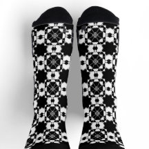 Minimalistisch retro dambordpatroon – Monochroom o