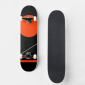 Minimalistisch retro grafisch ontwerp skateboard (Voorkant)