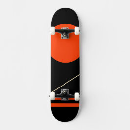 Minimalistisch retro grafisch ontwerp skateboard