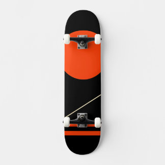 Minimalistisch retro grafisch ontwerp skateboard