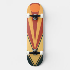 Minimalistisch retro grafisch ontwerp skateboard