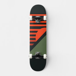 Minimalistisch retro grafisch ontwerp skateboard