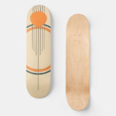 Minimalistisch retro grafisch ontwerp skateboard (Voorkant)
