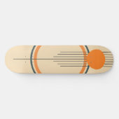 Minimalistisch retro grafisch ontwerp skateboard (Horizontaal)