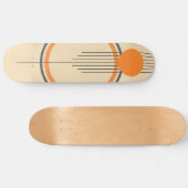 Minimalistisch retro grafisch ontwerp skateboard (Horizontaal)
