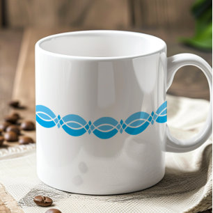 Minimalistisch retro patroon koffiemok
