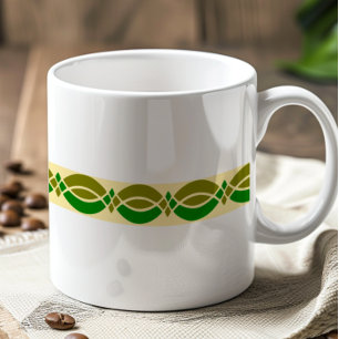 Minimalistisch retro patroon  koffiemok