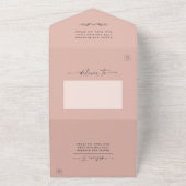 Minimalistisch robuust en robuust bleekmiddel all in one uitnodiging (Buitenkant)