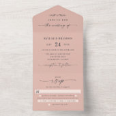 Minimalistisch robuust en robuust bleekmiddel all in one uitnodiging (Binnen)