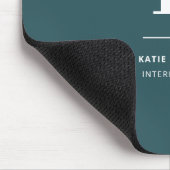 Minimalistisch roken Groene Moderne Initiaal Muismat (Hoek)