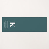 Minimalistisch roken Groene Moderne Initiaal Yogamat (Voorkant (horizontaal))