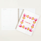 Minimalistisch romanticus Ik hou van je Valentijns Planner (Display)