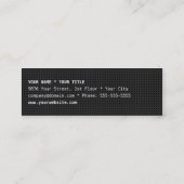 Minimalistisch rood en zwart Visitekaartje (Achterkant)