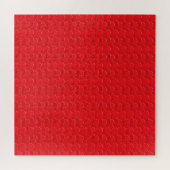 Minimalistisch rood hart modern patroon romantisch legpuzzel (Horizontaal)