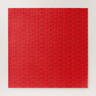 Minimalistisch rood hart modern patroon romantisch legpuzzel