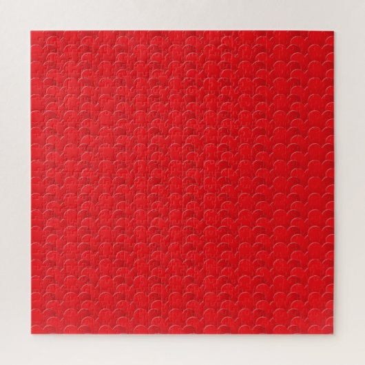 Minimalistisch rood hart modern patroon romantisch legpuzzel (Verticaal)