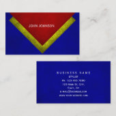 Minimalistisch rood vip Visitekaartje (Voorkant / Achterkant)