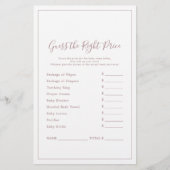 Minimalistisch Roos Gold raadt het juiste prijsspe (Voorkant)