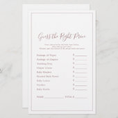 Minimalistisch Roos Gold raadt het juiste prijsspe (Voorkant / Achterkant)