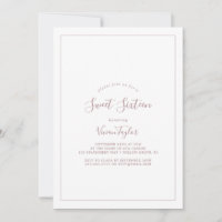 Minimalistisch Roos Gold Sweet Sixteen Birthday