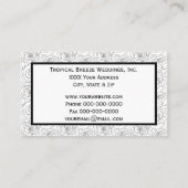 Minimalistisch Roos zwart-wit Visitekaartje (Achterkant)