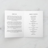Minimalistisch rouwprogramma voor een viering van programma (Binnen)