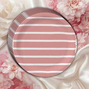 Minimalistisch roze boog Baby shower Papieren Bordje