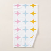 Minimalistisch roze geel bad handdoek (Handdoek)
