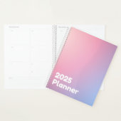 Minimalistisch roze gradiënt 2025 planner (Display)