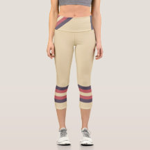 Minimalistisch, Roze Retro Strepen, Tekst op Crème