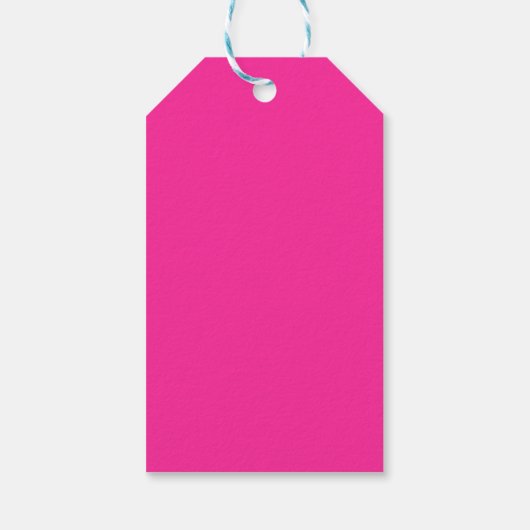 Minimalistisch roze retro vrolijk kerstfeest cadeaulabel (Achterkant)