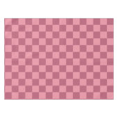 Minimalistisch roze schaakbordpatroon tafelkleed (Voorkant (Horizontaal))