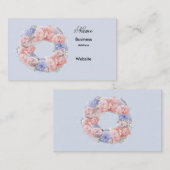 Minimalistisch roze Visitekaartje (Voorkant / Achterkant)