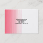 Minimalistisch roze witte monogram Trendy Modern Visitekaartje (Achterkant)