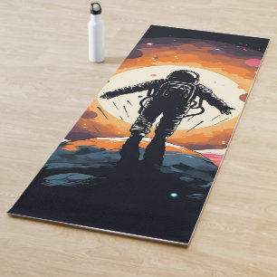 minimalistisch ruimteavontuur yogamat