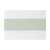 Minimalistisch Sage Green Wedding van Uitnodigingen Wikkel (Achterkant Voorbeeld)