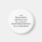 minimalistisch Sarcastisch, Grappig, Attitude ,quo Magneet (Voorkant)