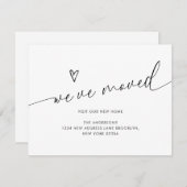 Minimalistisch schattig hartschrift dat we hebben  aankondiging (Voorkant / Achterkant)
