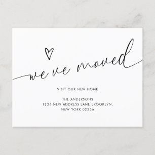 Minimalistisch schattig hartschrift dat we hebben briefkaart