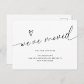 Minimalistisch schattig hartschrift dat we hebben  briefkaart (Voorkant / Achterkant)