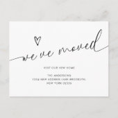 Minimalistisch schattig hartschrift dat we hebben  briefkaart (Voorkant)