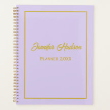 Minimalistisch Schattige Girly Bleek Lila Script W