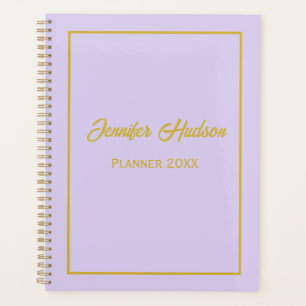 Minimalistisch Schattige Girly Bleek Lila Script W Planner